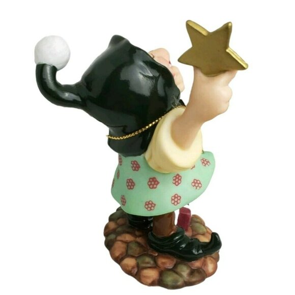 VTG Jolly Elf Figure Laughing Elves Collection Christmas Troll Star Candy Cane - Picture 4 of 8